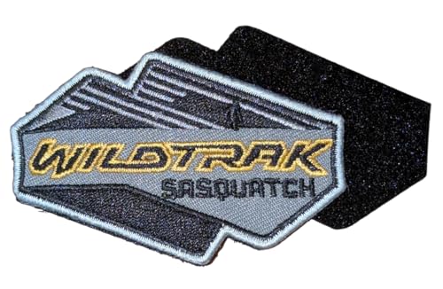 Ford Bronco Wildtrak Sasquatch Logo bestickter Aufnäher 7,6 x 4,8 cm | Stitch Hook and Loop Patches für Kleidung, Jeansjacke, Rucksack, Hut und mehr von Detroit Shirt Company