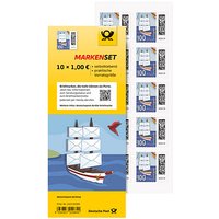 Porto bis 2024: Deutsche Post 1,00 € Briefmarken "Briefsegler" selbstklebend, 10 St. von Deutsche Post