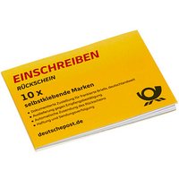 Deutsche Post 4,85 € Einschreibenmarken "Rückschein" selbstklebend 10 St. von Deutsche Post