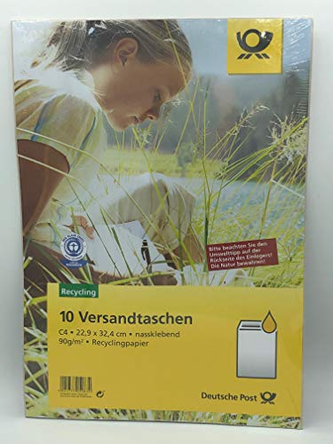 10 Versandtaschen C4 g. nk oF. Blauer Engel von Deutsche Post