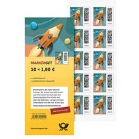 Deutsche Post 1,80 € Briefmarken "Raketenpost" selbstklebend 10 St. von Deutsche Post