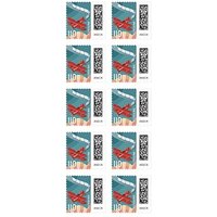 Porto ab 2025: Deutsche Post 1,10 € Briefmarken "Luftpost" selbstklebend, 10 St. von Deutsche Post