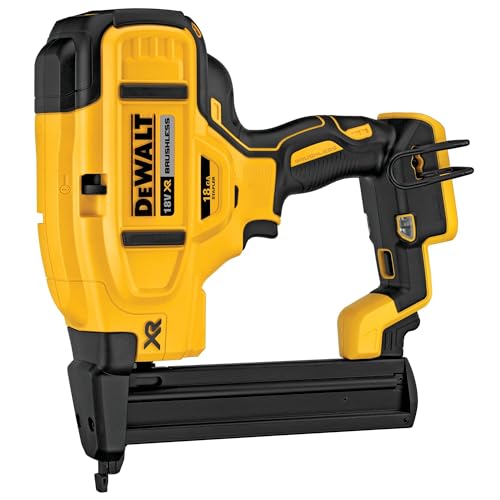 Dewalt XR 38mm Akku-Nagler DCN18N (18V, bürstenloser Motor, Nageldurchmesser: 1,25mm (18Ga), Einzel- oder Dauerauslösung, werkzeuglose Tiefeneinstellung, Lieferung ohne Akku & Ladegerät) von DEWALT