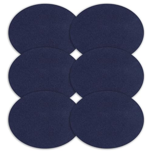 6 Stück Ellbogen Patches zum Aufbügeln Ovaler, Flicken Stoff zum Nähen, Hochwertiger geflockter Stoff, Farbe Saphirblau, 11x14 cm, Ideal für Reparaturen Verstärkungen Dekorationen von Kleidungsstücken 6 Stück Ellbogen Patches zum Aufbügeln Ovaler, Flicken Stoff zum Nähen, Hochwertiger geflockter Stoff, Farbe Saphirblau, 11x14 cm, Ideal für Reparaturen Verstärkungen Dekorationen von Kleidungsstücken von Dewfigs ㅤ