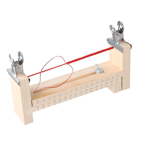 Dewocke Einstellbarer Paracord Armband Jig, Holzrahmen DIY Flechtwerkzeug mit 2 Clips für Armbandherstellung, Armband Maker, Knüpfhilfe für Paracord, Halsbänder und Armbänder von Dewocke