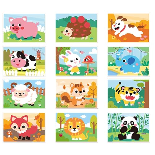 Dfstvup Aufkleberbögen Vorschule,3D-Tieraufkleber | 3D-Eva-Sticker-Kunstset, handgefertigt für Kinder,Aufkleber-Kunstset mit verschiedenen Themen für Kinder zum Basteln, Scrapbooking von Dfstvup