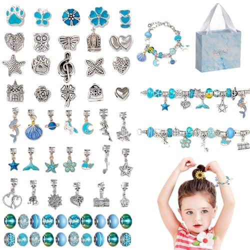 Dfstvup Schmuckherstellungsset für Mädchen, Perlenarmbandherstellungsset - Handgefertigtes Perlenherstellungsset, Perlenarmband-Set | Modisches Perlen-Bastelset für Kinder, Schmuck-Perlenset für von Dfstvup