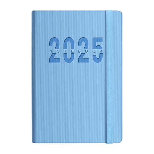 Planer Notizbuch 2025, PU-Leder, tragbarer Planer 2025, Mehrzweckplaner, Notizblock, professioneller Planer, Notizbuch, mühelose Zielerreichung für Arbeitszeitplan, Aufgabenanordnung von Dgayaeic