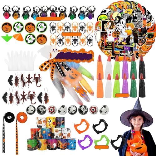 Dgkdek Halloween-Gefälligkeiten – Silikon-Halloween-Preis, Goody Bag Fillers Halloween Tiny Toys | Halloween-Taschen Halloween-Leckerli-Preise für Kinder Mädchen von Dgkdek