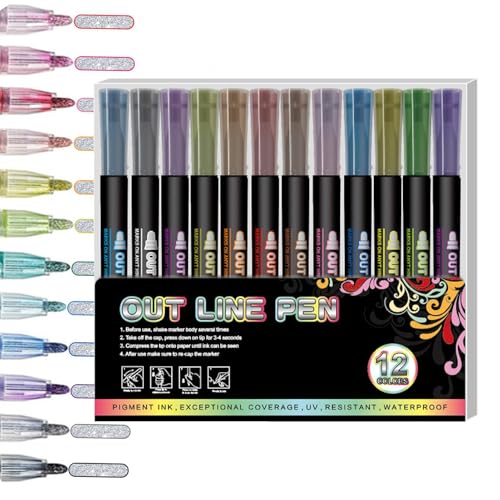 Dgkdek Marker Pen | Pen Markers | Markers Pen | Pen Marker | Marker Pens Innovative Effect For Birthday Greeting, Art Crafts, Christmas Card Making, Scrap Booking von Dgkdek