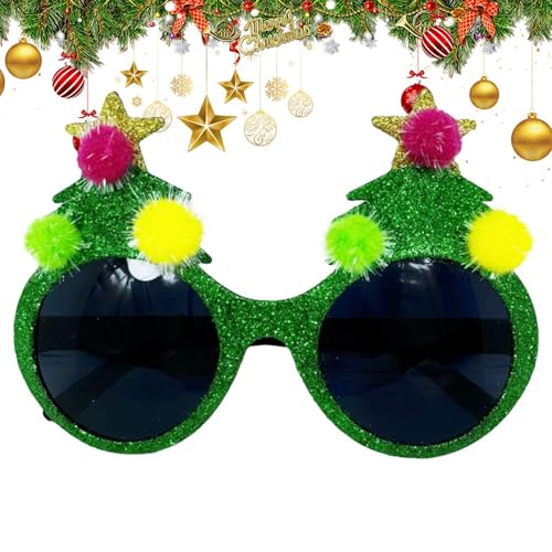 Dgkdek Weihnachtsbrille, Weihnachtssonnenbrille - Festival Cosplay Brille | Weihnachts-Sonnenbrillen-Requisiten-Zubehör, Festival-Cosplay-Brille für Urlaubsdekoration von Dgkdek