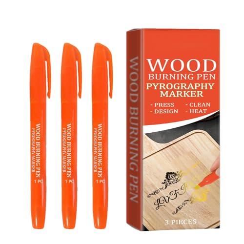 Dgkdek Wood Burner Pen Scorch Pen Set Wood Burning Marker Multifunctional Wood Marker Wood Touch Up Markers For Artists, Beginners, Christmas, New Year, Wood Projects von Dgkdek