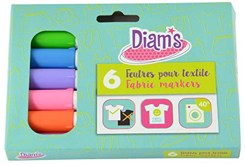 DIAM'S DI40793 Filzstifte für Textilien, Kunststoff, Unisex, 14 cm x 10,5 cm von Diam's