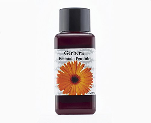 Diamine 30ml Flower Collection Füllfederhalter Tinte Flasche–Gerbera von Diamine