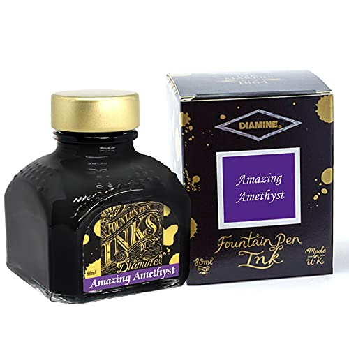 Diamine Füllfederhalter-Tinte, 80 ml, Türkis Amazing Amethyst von Diamine