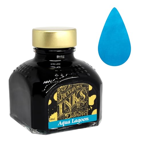 Diamine Füllfederhalter-Tinte, 80 ml, Türkis Aqua Lagoon von Diamine