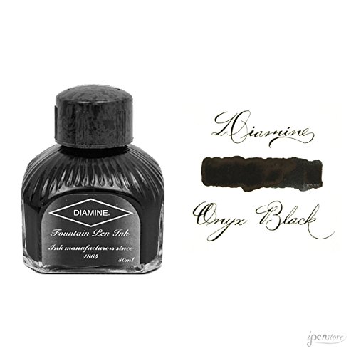 Diamine Füllfederhalter-Tinte, 80 ml, Türkis Onyx Black von Diamine