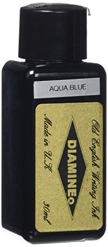 Diamine Ink,Aqua Blue,blau,Tinte für Füllfederhalter,30 ml von Diamine