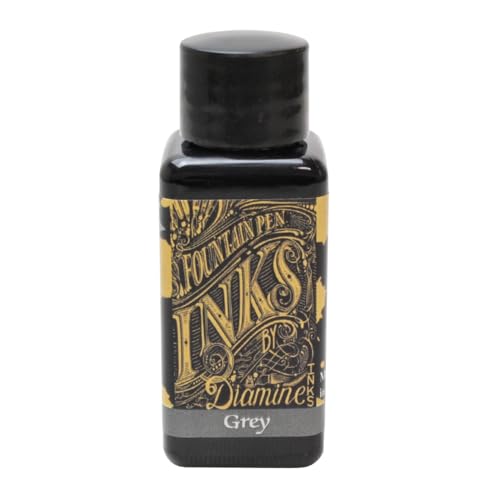 Diamine Ink,Grau,Grey,Tinte für Füllfederhalter,30 ml von Diamine