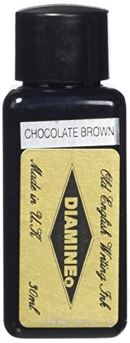 Diamine Tintenfass, für Füllfederhalter, 30 ml, Chocolate Brown von Diamine
