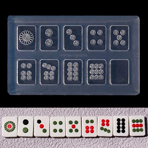 Chinesische Majong-Silikonform für kreative Mahjong-Würfel, Epoxidharz, Gießform, Harz, Silikonform für Bastelprojekte von Diarypiece