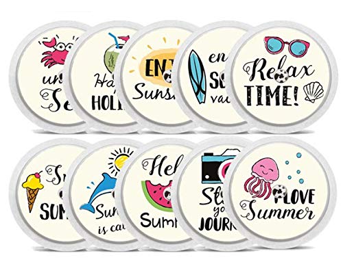 Diasticker® - Sticker für Freestyle Libre 2 Sensor - 10er Set "Summertime" von Diasticker