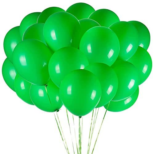 Luftballons Grün - 100 Stück 30 cm / 12 zoll Helium Ballons - Grün Latex Luftballon für Geburtstag, Hochzeit, Babyparty, Halloween Oder Weihnachten party Deko von Diaxilu