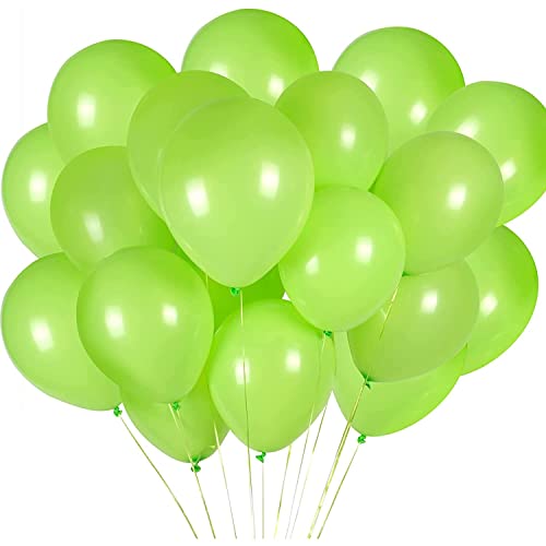 Luftballons Hellgrün - 100 Stück 30 cm / 12 zoll Helium Ballons - Premium Latex Luftballon für Geburtstag, Hochzeit, Babyparty, Halloween Oder Weihnachten party Deko von Diaxilu