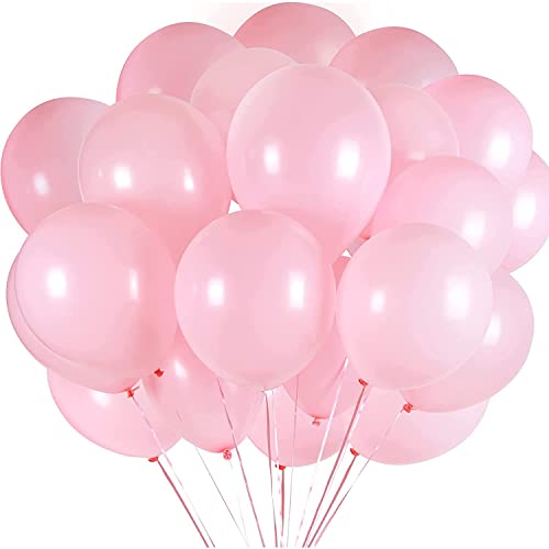 Luftballons Rosa - 100 Stück 30 cm / 12 zoll Helium Ballons - Rosa Latex Luftballon für Geburtstag, Hochzeit, Babyparty, Halloween Oder Weihnachten party Deko von Diaxilu