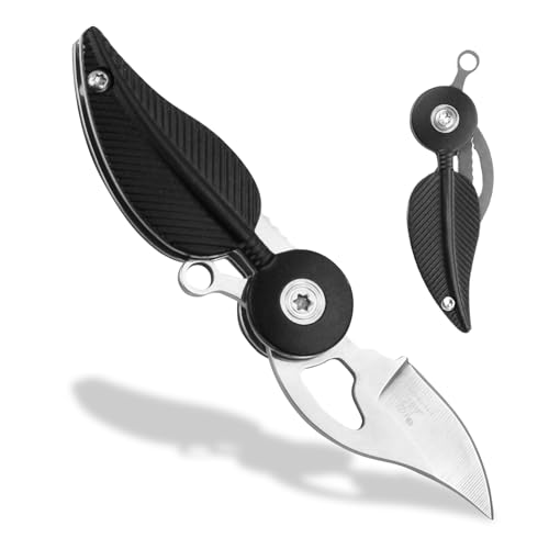 Dibotell Mini Taschenmesser,Mini Messer,Messer Klein,Schlüsselanhänger Messer,Mini Klappmesser,Outdoor Messer,Auto Schlüsselanhänger,Neck Knife,Geschenk für Männer und Frauen von Dibotell