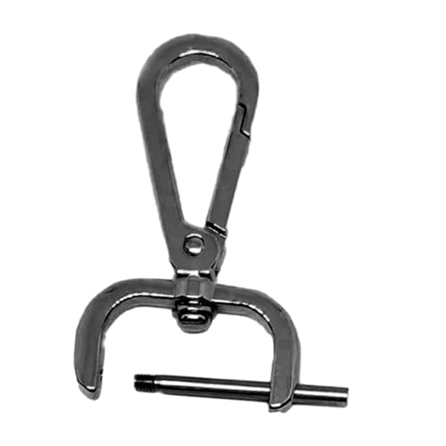 Dickly Abnehmbarer Karabinerhaken, drehbarer Verschluss, drehbarer Karabinerhaken-Clip, stilvoller tragbarer Schlüsselanhänger, praktisches, Robustes, 2.5 cm von Dickly