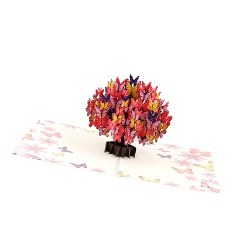 Dickly Butterfly Tree 3D Grußkarte für Oma 5.9x7.8 Zoll Buntes Kartenpapier Dickly Butterfly Tree 3D Grußkarte für Oma 5.9x7.8 Zoll Buntes Kartenpapier von Dickly