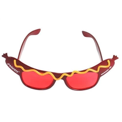 Dickly Lustige Hot Dog Sonnenbrille - Einzigartiges Accessoire für Partys von Dickly