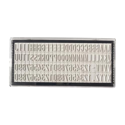 Dickly Selbstfärbendes Stempelset, Druckstempel, Datum, abnehmbarer Buchstabe, DIY-Charakterstempel, Adressstempel für Hobby-Scrapbooking-Eltern, 6.4 mm von Dickly