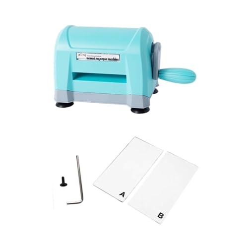 Dickly Stanz- und Prägemaschine, tragbare Stanzmaschine, Scrapbooking-Zubehör für den Anfang, Blau von Dickly