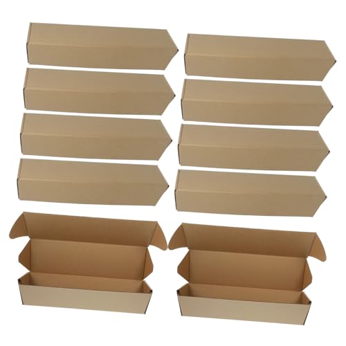 Didiseaon 10 Stück Karton Dreieck Röhren zur Aufbewahrung von Postern Plakatröhre große Umschläge Vorratsbehälter kraftpapier verpackungsbox Zugrohr Versandrohr für Papierzeichnungen Khaki von Didiseaon