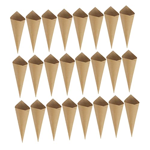 Didiseaon 120 Stück konfetti blütenblätter komfetti kanonen hochzeitskerze vintage party decoration vellum Klo Vor aus Blumenpapier Gefälligkeiten für Hochzeitsfeiern Light Brown von Didiseaon