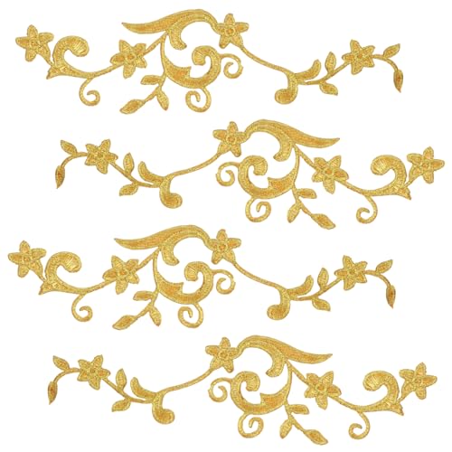 Didiseaon 5 Paare Stickereispatch Flicken Aufnähen Groß Flecken Zubehör Stickerei-aufkleber-patch Gestickte Aufnäher Applikationen Goldstickerei-applikation Flicken Nähen Golden Polyester Didiseaon 5 Paare Stickereispatch Flicken Aufnähen Groß Flecken Zubehör Stickerei-aufkleber-patch Gestickte Aufnäher Applikationen Goldstickerei-applikation Flicken Nähen Golden Polyester von Didiseaon