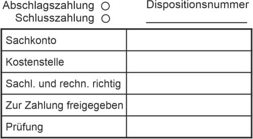 Holzstempel Kontierungsstempel mit Stempelkissen – Custom- (85x55 mm) in verschiedenen Ausführungen, Büro, Buchungsstempel, Holz, Firmenstempel von Die Stempel GmbH