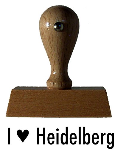 Sprüche-Stempel/Holzstempel I love Heidelberg vom Kaufhaus2010 von Die Stempel GmbH