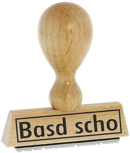 Sprüche-Stempel/Holzstempel basd scho vom Kaufhaus2010 von Die Stempel GmbH