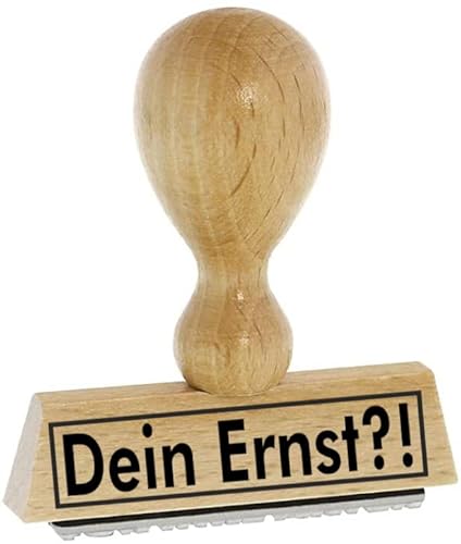 Sprüche-Stempel/Holzstempel dein ernst vom Kaufhaus2010 von Die Stempel GmbH