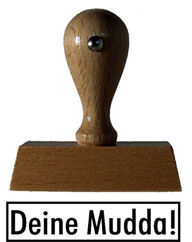 Sprüche-Stempel/Holzstempel deine mudda vom Kaufhaus2010 von Die Stempel GmbH