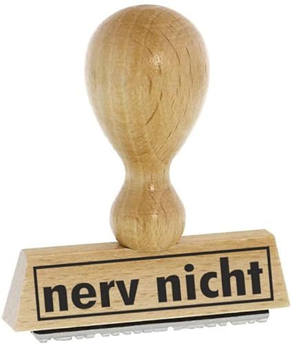 Sprüche-Stempel/Holzstempel nerv nicht vom Kaufhaus2010 von Die Stempel GmbH