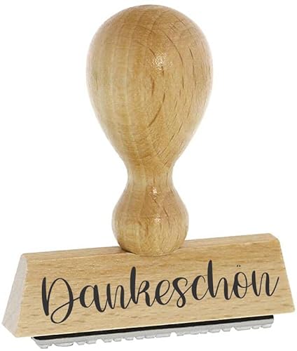 Sprüche-Stempel – Dankeschön - von Kaufhaus 2010 aus Holz & Gummi, zum Bestempeln von Schriftstücken aller Art, Gruß- und Glückwunschkarten, Textilien und vieles mehr. von Die Stempel GmbH