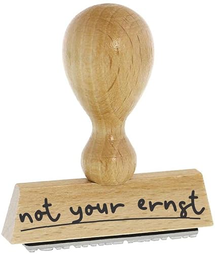 Sprüche-Stempel – not your ernst - von Kaufhaus 2010 aus Holz & Gummi, zum Bestempeln von Schriftstücken aller Art, Gruß- und Glückwunschkarten, Textilien und vieles mehr. Sprüche-Stempel – not your ernst - von Kaufhaus 2010 aus Holz & Gummi, zum Bestempeln von Schriftstücken aller Art, Gruß- und Glückwunschkarten, Textilien und vieles mehr. von Die Stempel GmbH