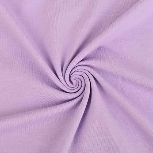 0,5m Jersey Die Stoffprinzessin 0,5 m Uni Stoff, Jerseystoff, Meterware Flieder von Die Stoffprinzessin