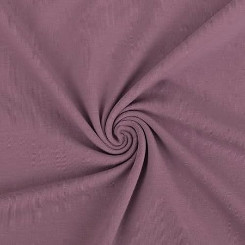 0,5m Jersey Die Stoffprinzessin 0,5 m Uni Stoff, Jerseystoff, Meterware Mauve von Die Stoffprinzessin