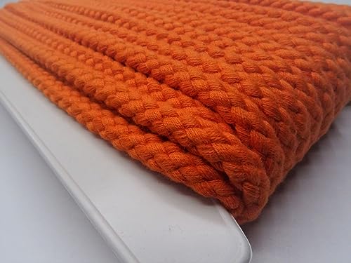 Die Stofftante Kordel Hoodiekordel 8mm Baumwolle | ab 1 m | Meterware | viele Farben (orange) von Die Stofftante