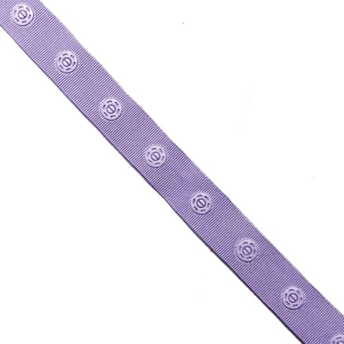 Druckknopfband Knopf-Band Bodyverschluß | 2,5 cm Knopfabstand | 18 mm breit | Meterware | ab 1 m (lilac) von Die Stofftante